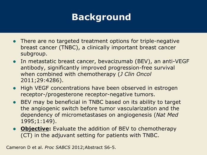 BEATRICE Trial Evaluating the Addition of Bevacizumab to