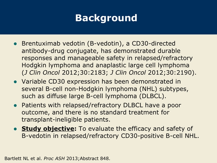 Interim Analysis Of The Phase II Trial Of Brentuximab Vedotin In CD30 ...